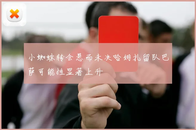 小蜘蛛转会悬而未决哈姆扎留队巴萨可能性显著上升