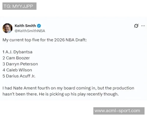 26年模拟选秀揭晓步行者选彼得森老鹰得布泽尔国王锁定迪班萨新星